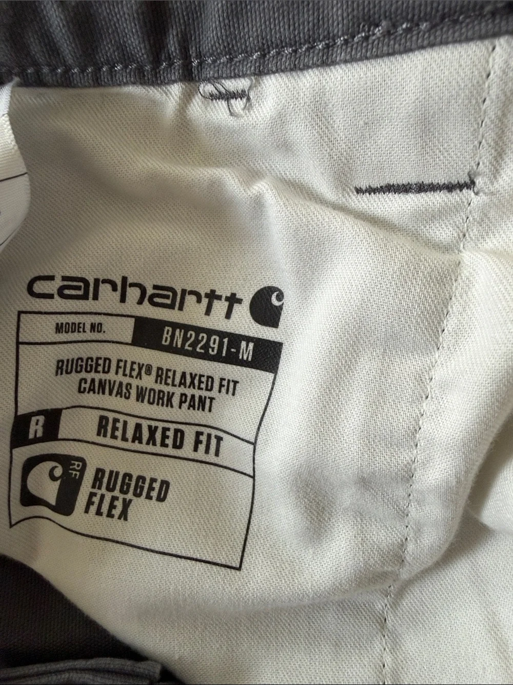 Carhartt Men's Gray Straight Cargo Pants